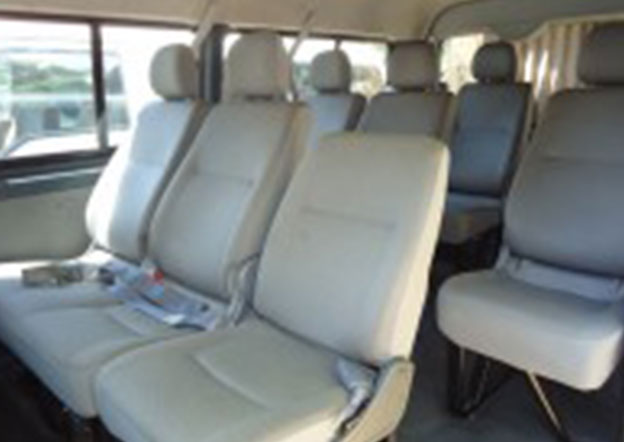 inside-Toyota Hiace Commuter 9 Passenger. Multi A/C inside-Toyota Hiace Commuter 9 Passenger. Multi A/C